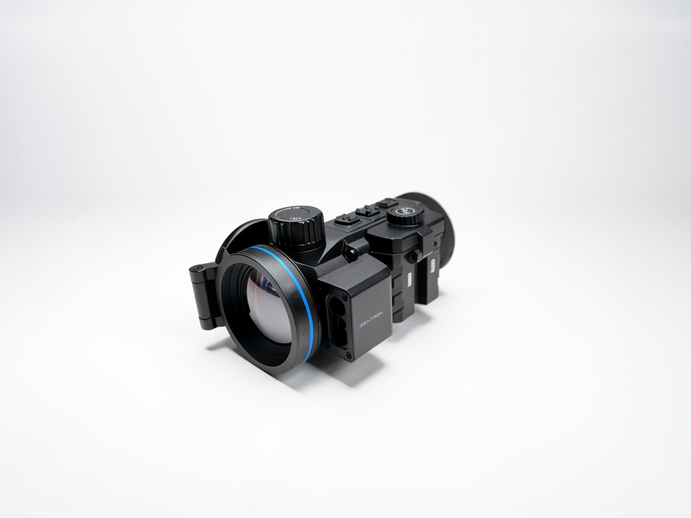 C50R front angle showing the integrated laser rangefinder beside the objective lens
