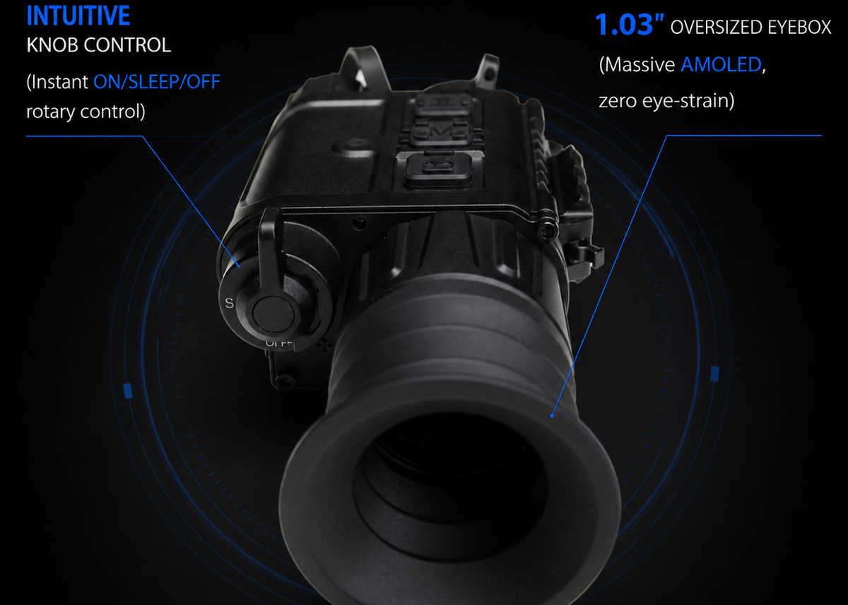 A generous 1.03-inch OLED view